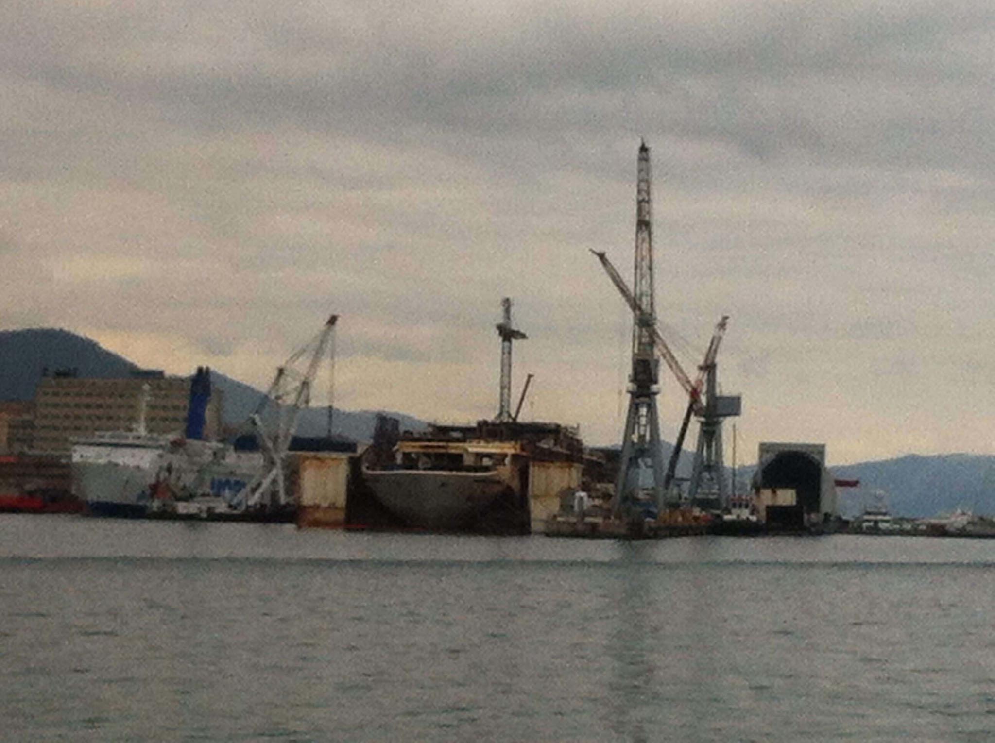 Costa concordia, riparazioni navali1