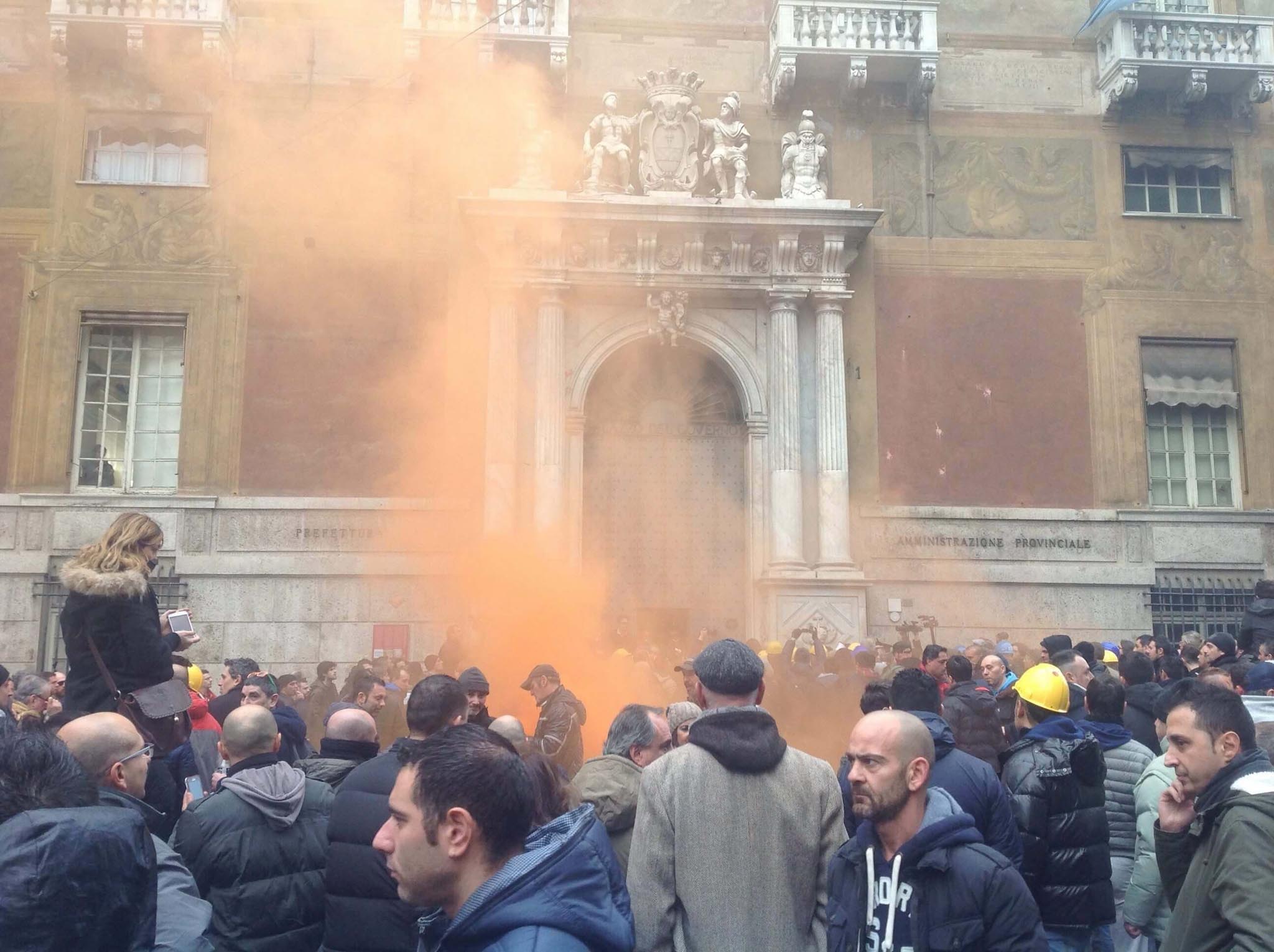 manifestazione sciopero protesta fiom ilva