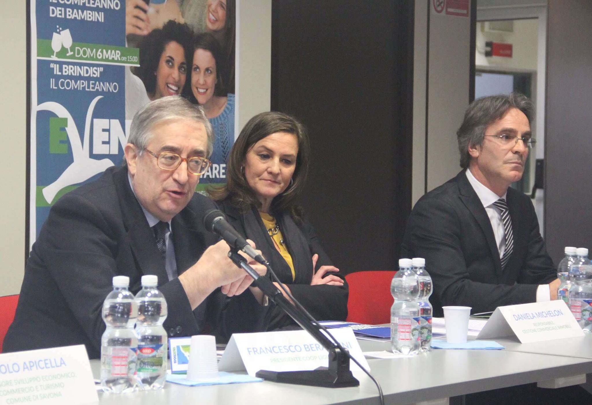Da destra Francesco Berardini Daniela Michelon Cosimo Giudice