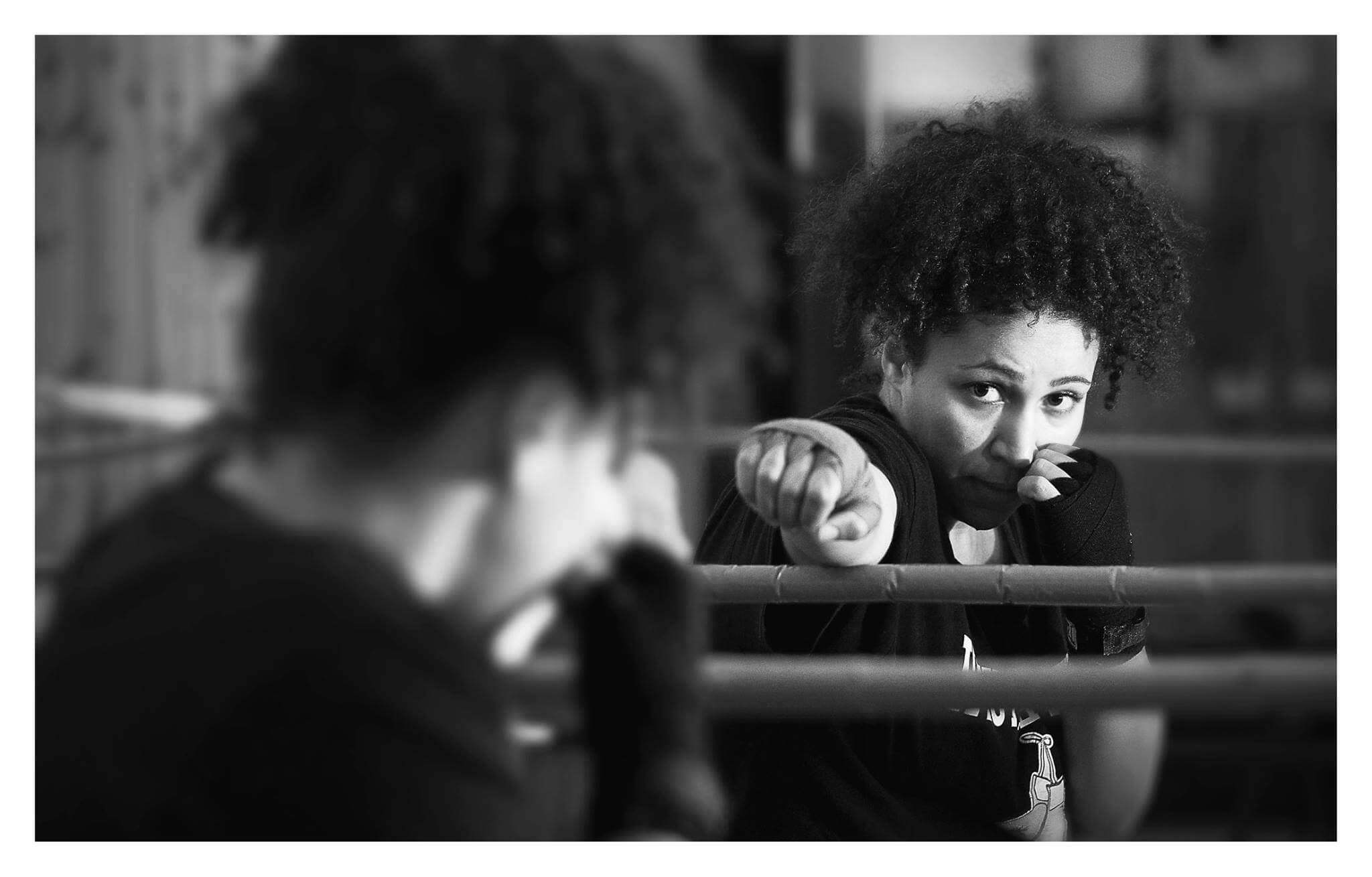 Imane Kabour allenamento boxe