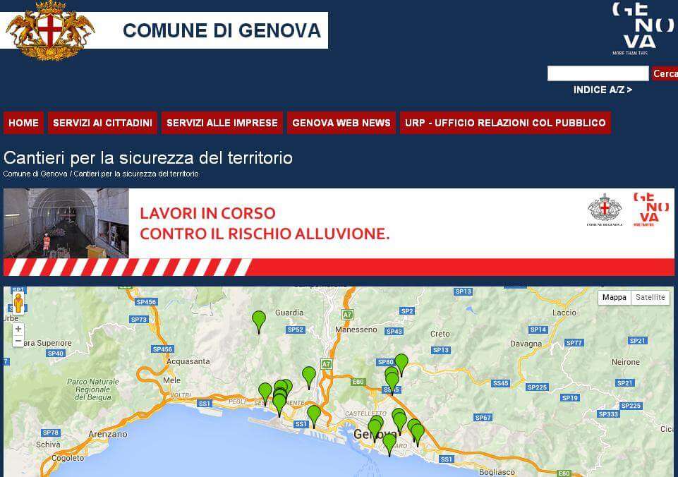 Lavori in corso Genova
