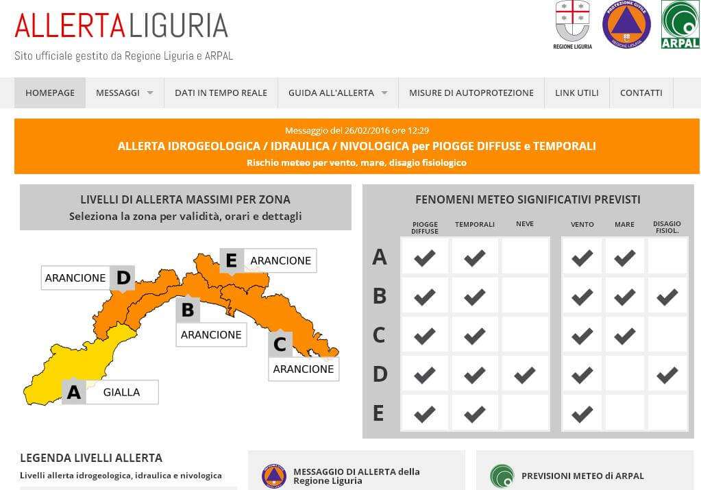 allerta arancione