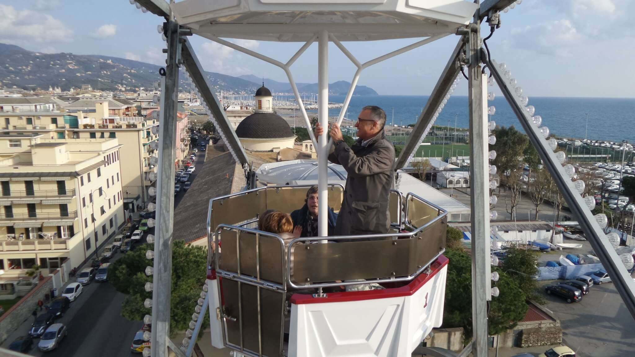 sindaco ruota panoramica chiavari