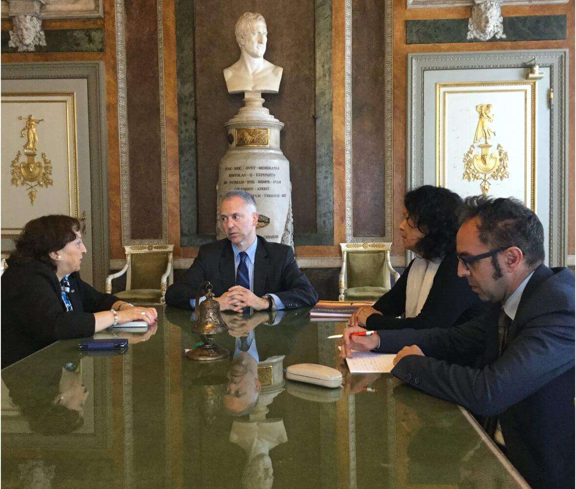Sindaco Doria e Ambasciatrice Palestina-2