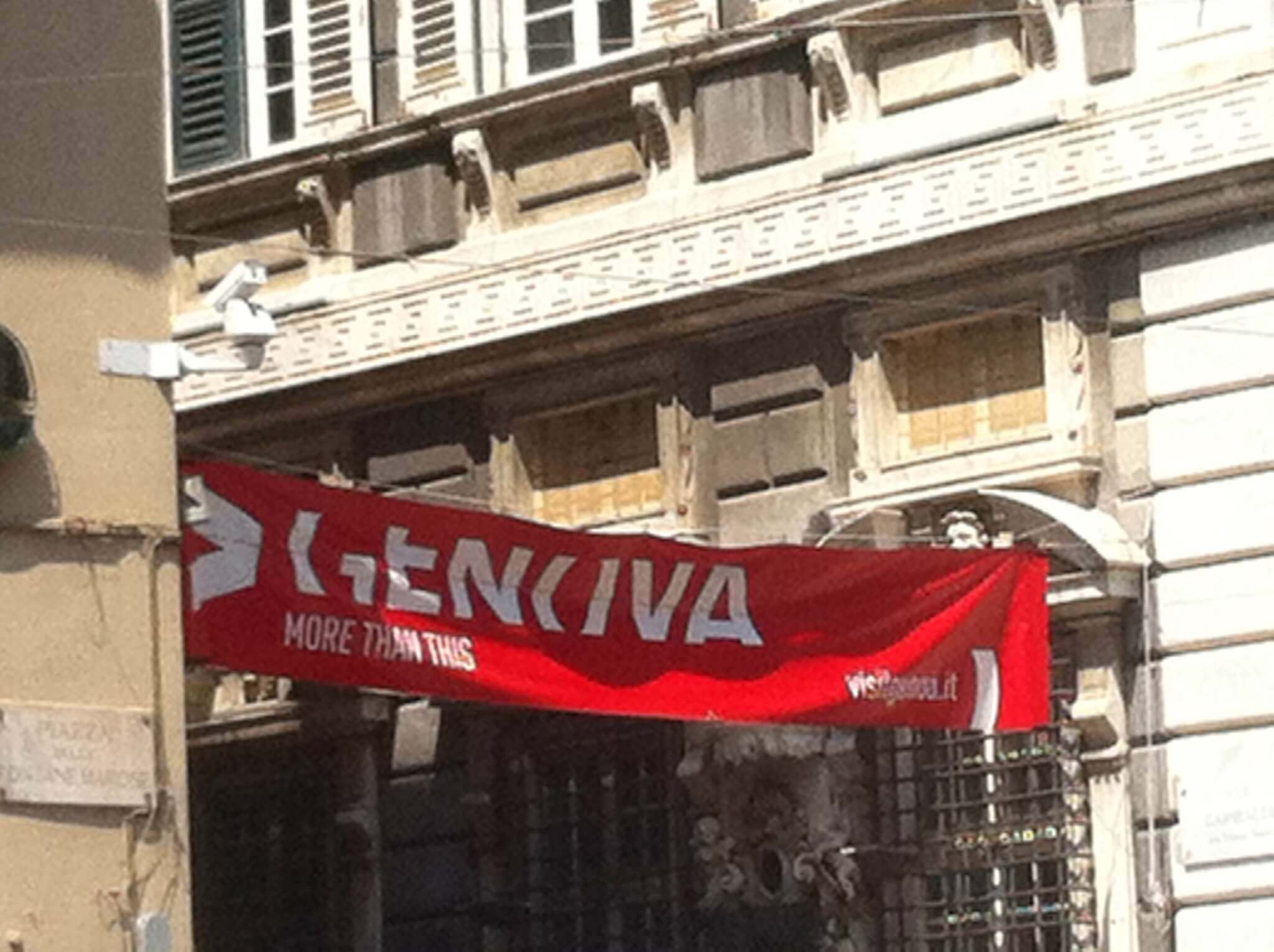 Striscione turistico Genova