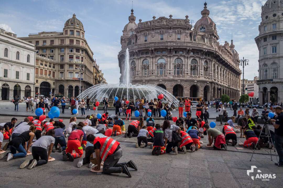 Flash mob rianimazione Anpas