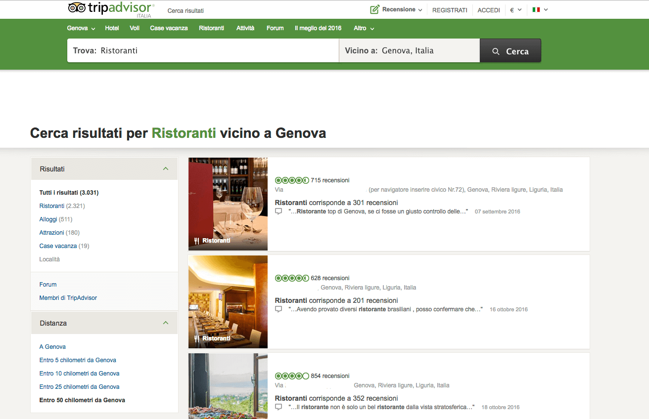 TripAdvisor Genova