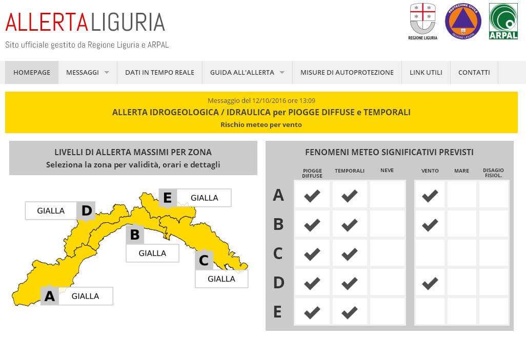 allerta gialla
