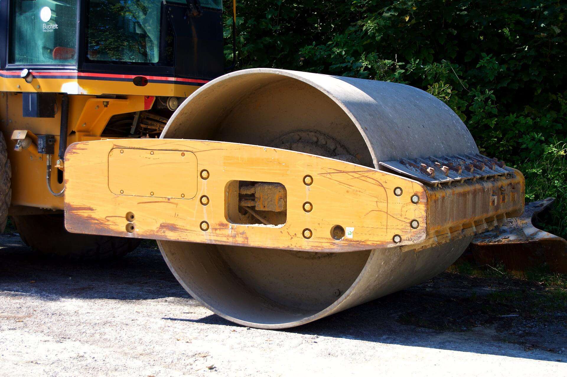 Asfaltatura, macchinari, rullo compressore