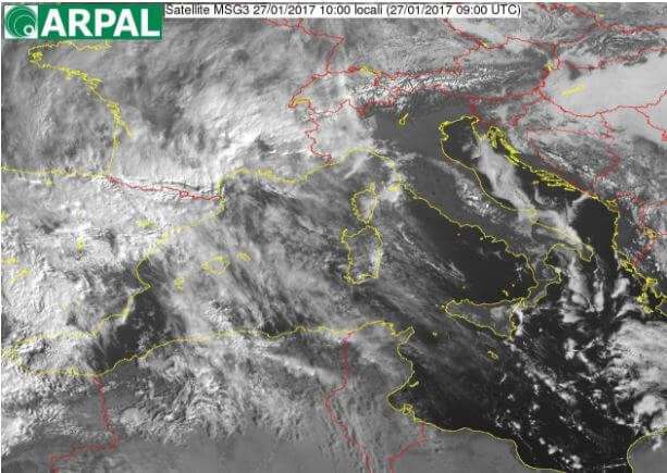 Satellite ore 10 del 27 gennaio