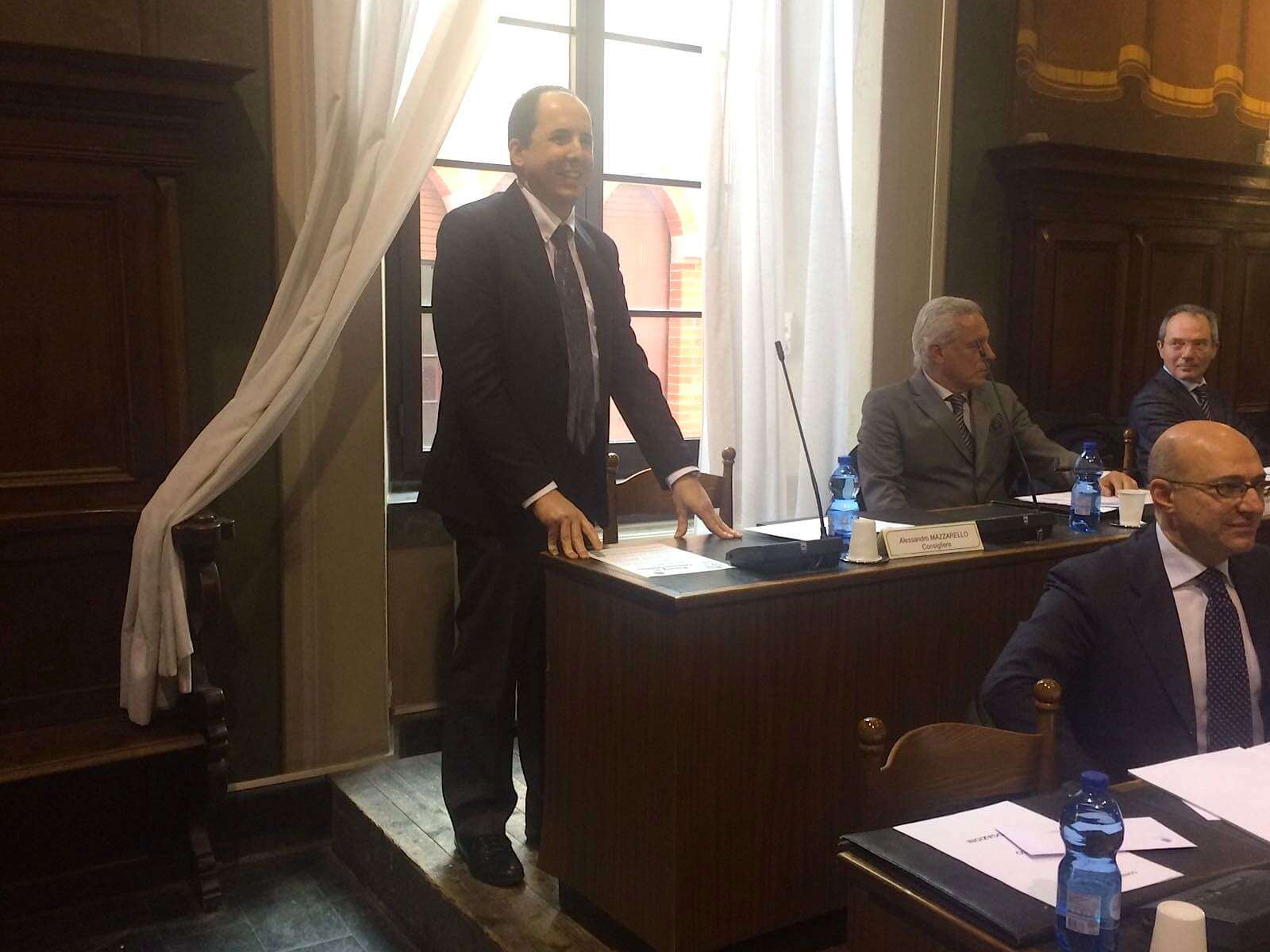 Alessandro Mazzarello in consiglio comunale