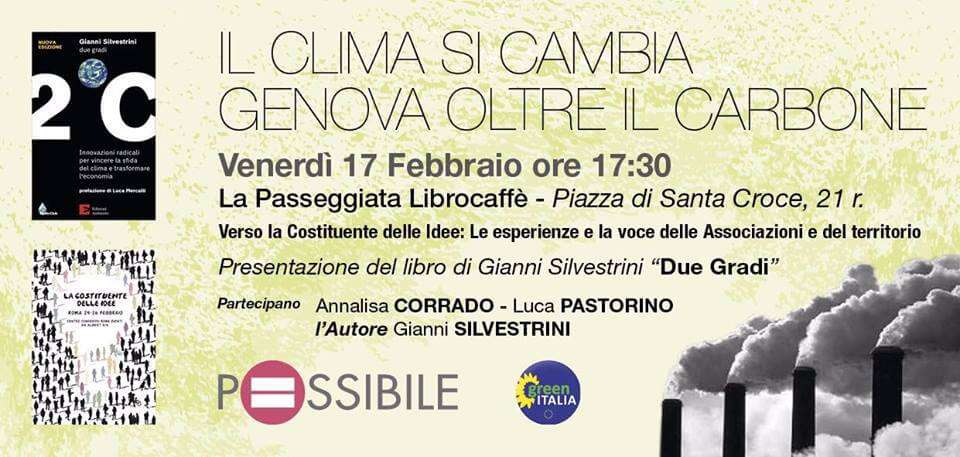Il clima si cambia Genova oiltre il carbone
