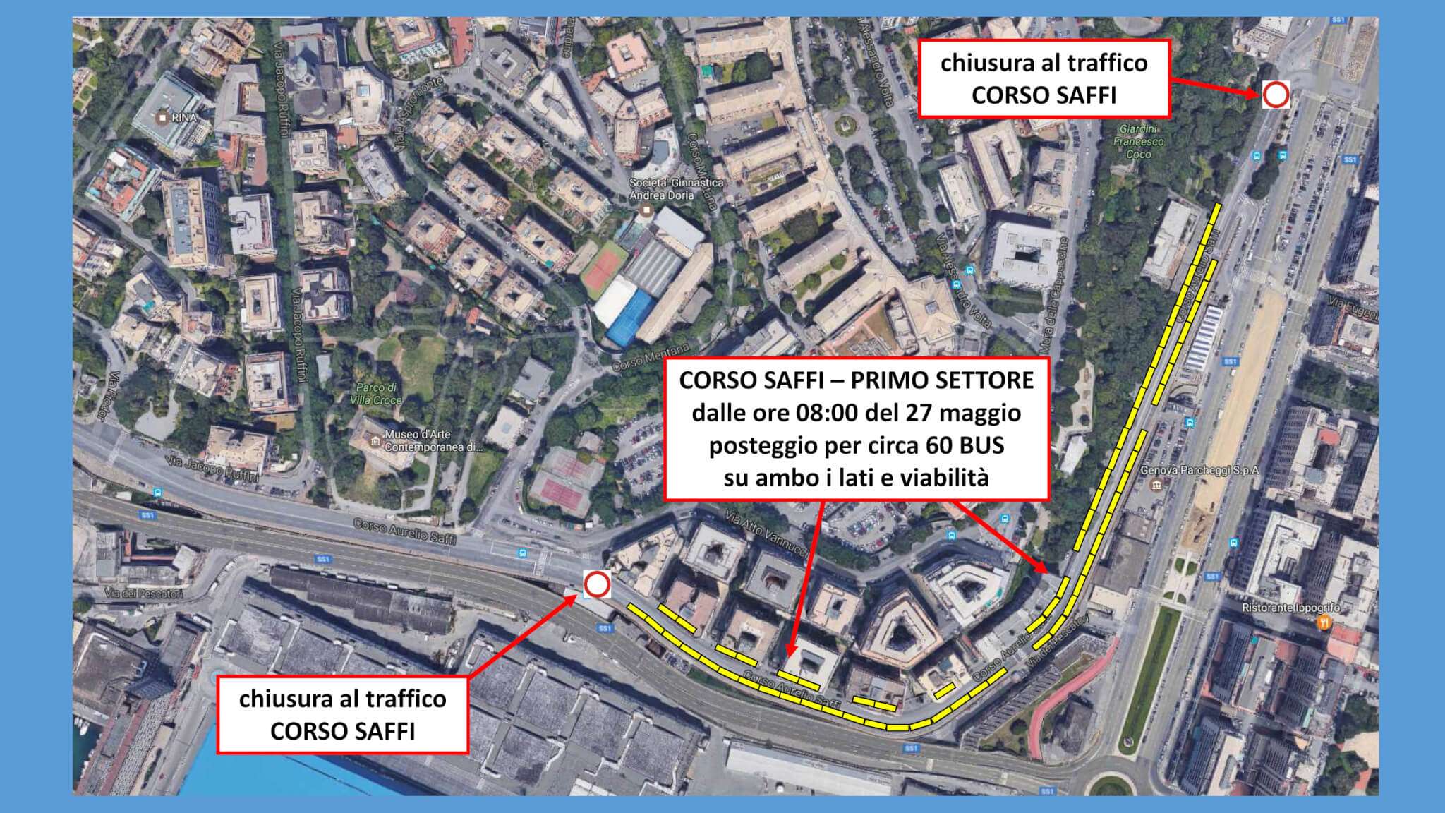 corso Saffi primo settore