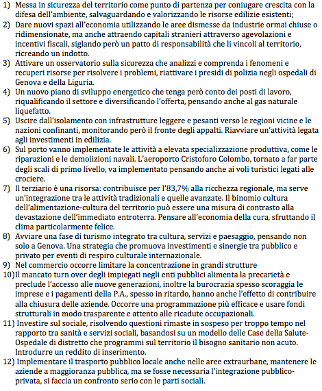 Piattaforma programmatica Uil