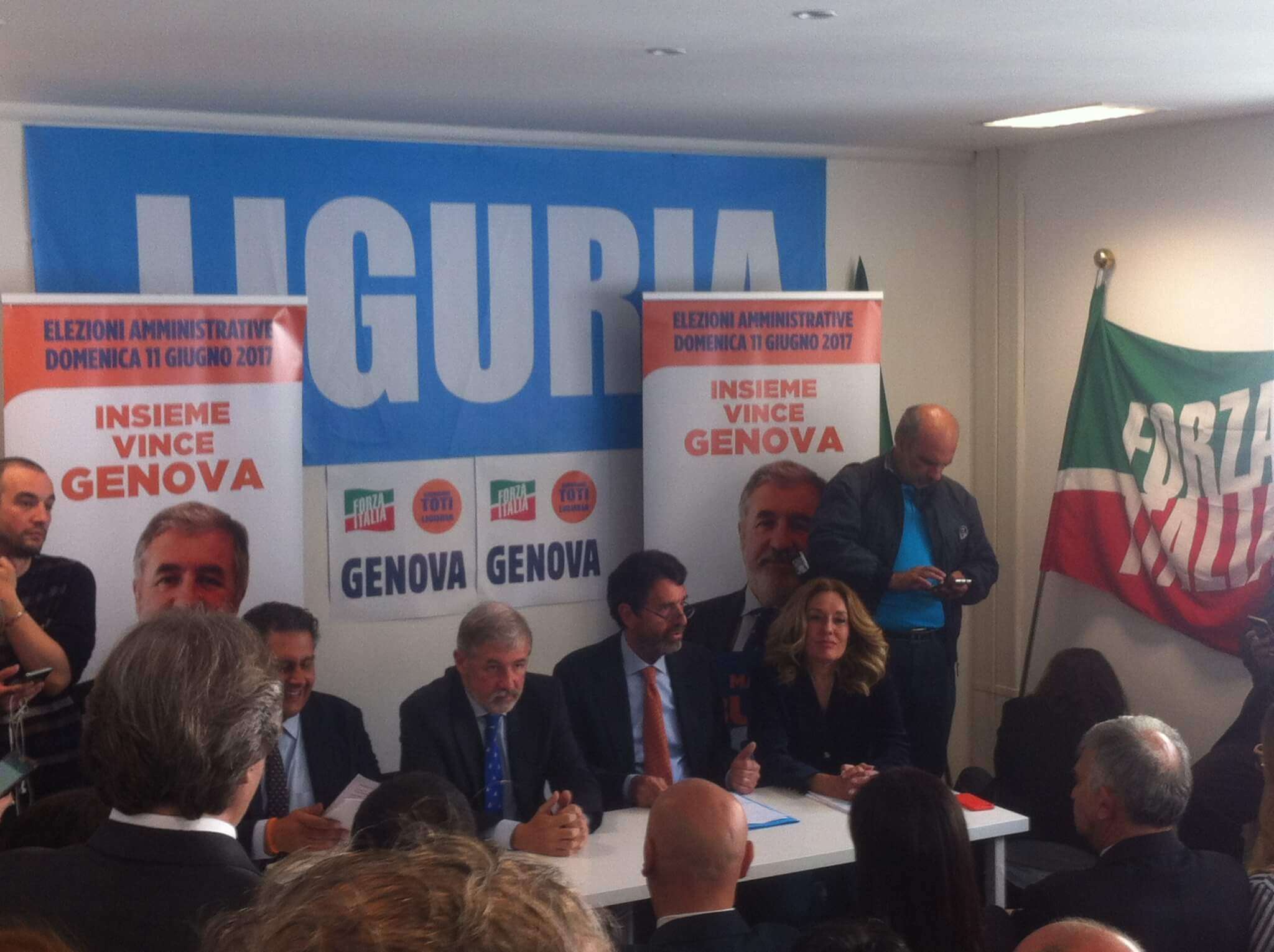 lista Forza Italia, Toti, Bucci, Biasotti, Lauro
