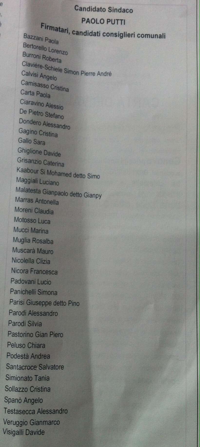 Lista Chiamami Genova