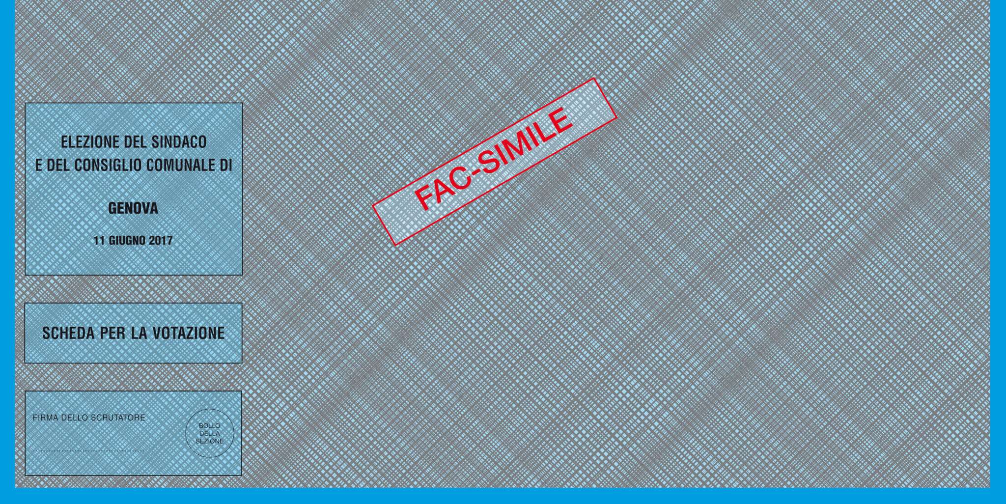 fac simile scheda