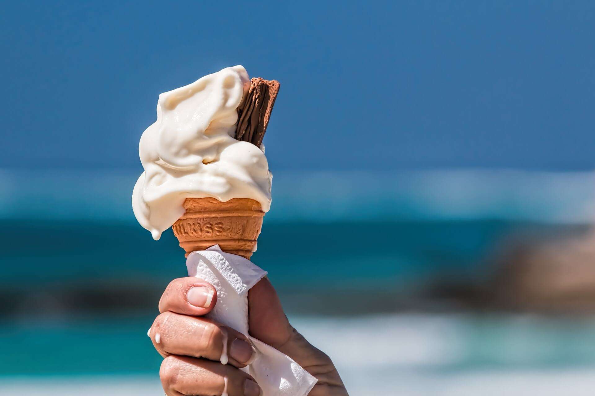 gelato, caldo, estate