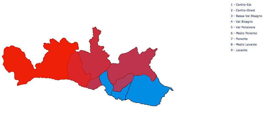 municipi genova mappa