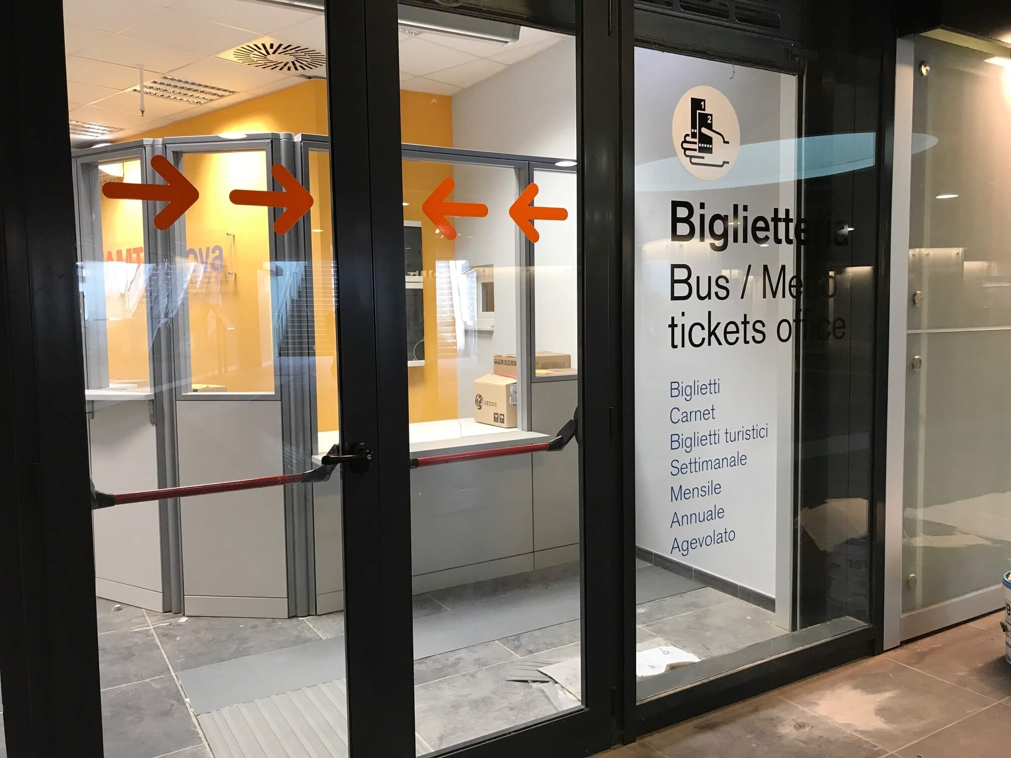 Nuova biglietteria Amt a Brignole esterno2