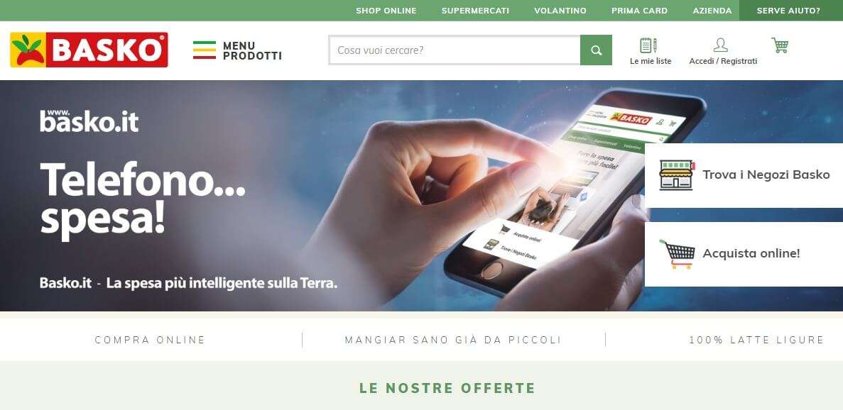 basko nuovo sito internet