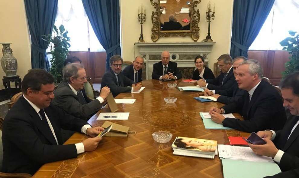 padoan calenda le maire fincantieri