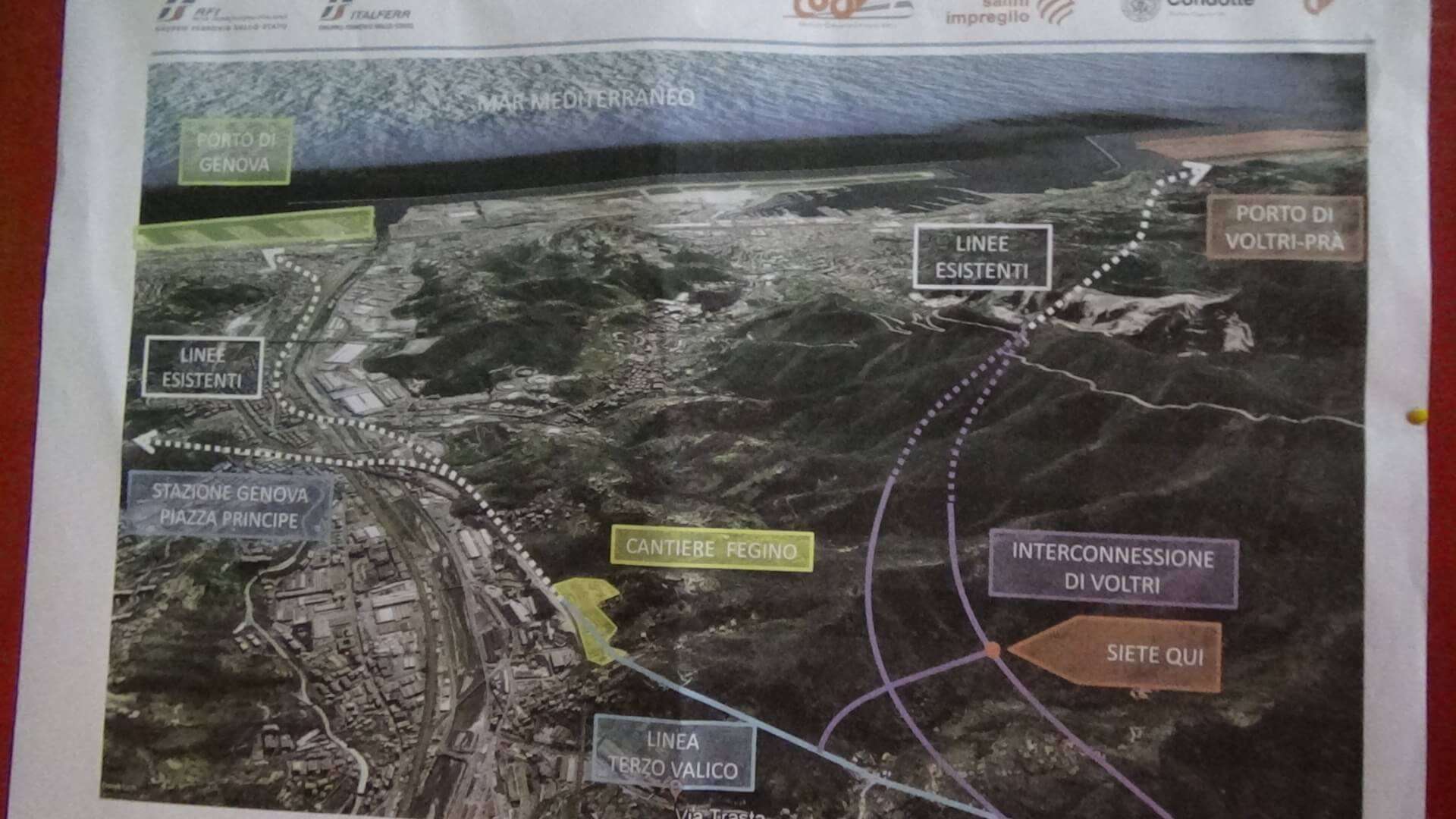 Percorso scavi terzo valico