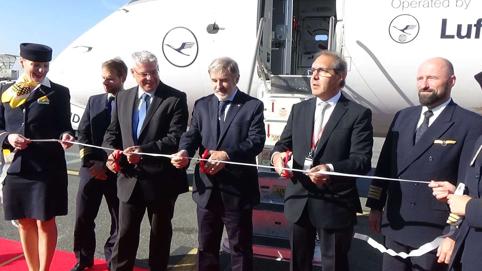 Inaugurazione volo Genova-Francoforte