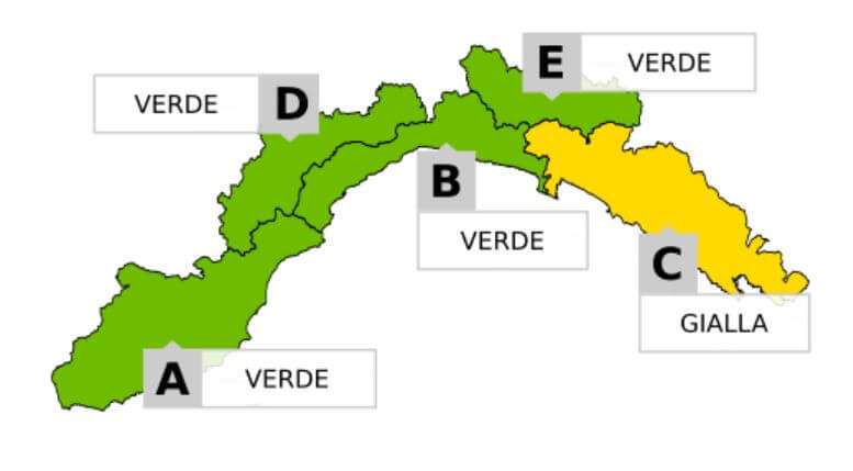 Allerta gialla spezzino