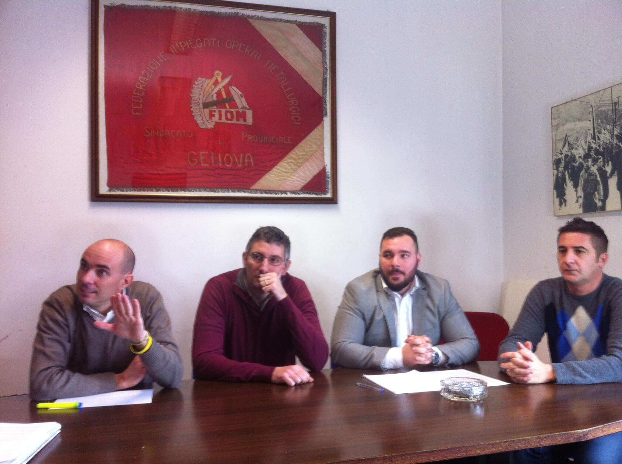 Delegati Fiom Cgil Giuliano Rimassa Stefano Baracchi