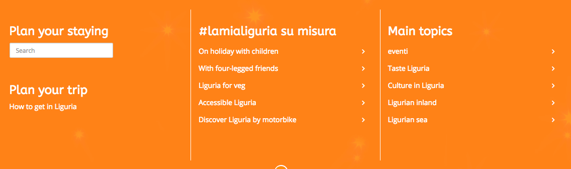 Menù lamialiguria in inglese