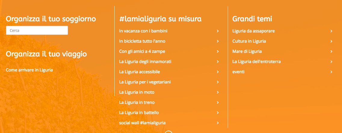Lamialiguria menù in italiano