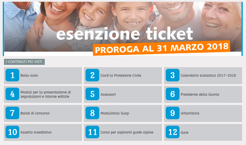 Sito web Regione Liguria