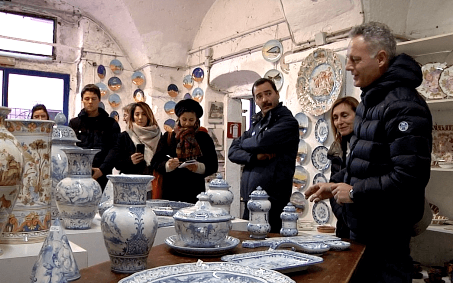 Ceramiche, tour giornalisti francesi, artigianato