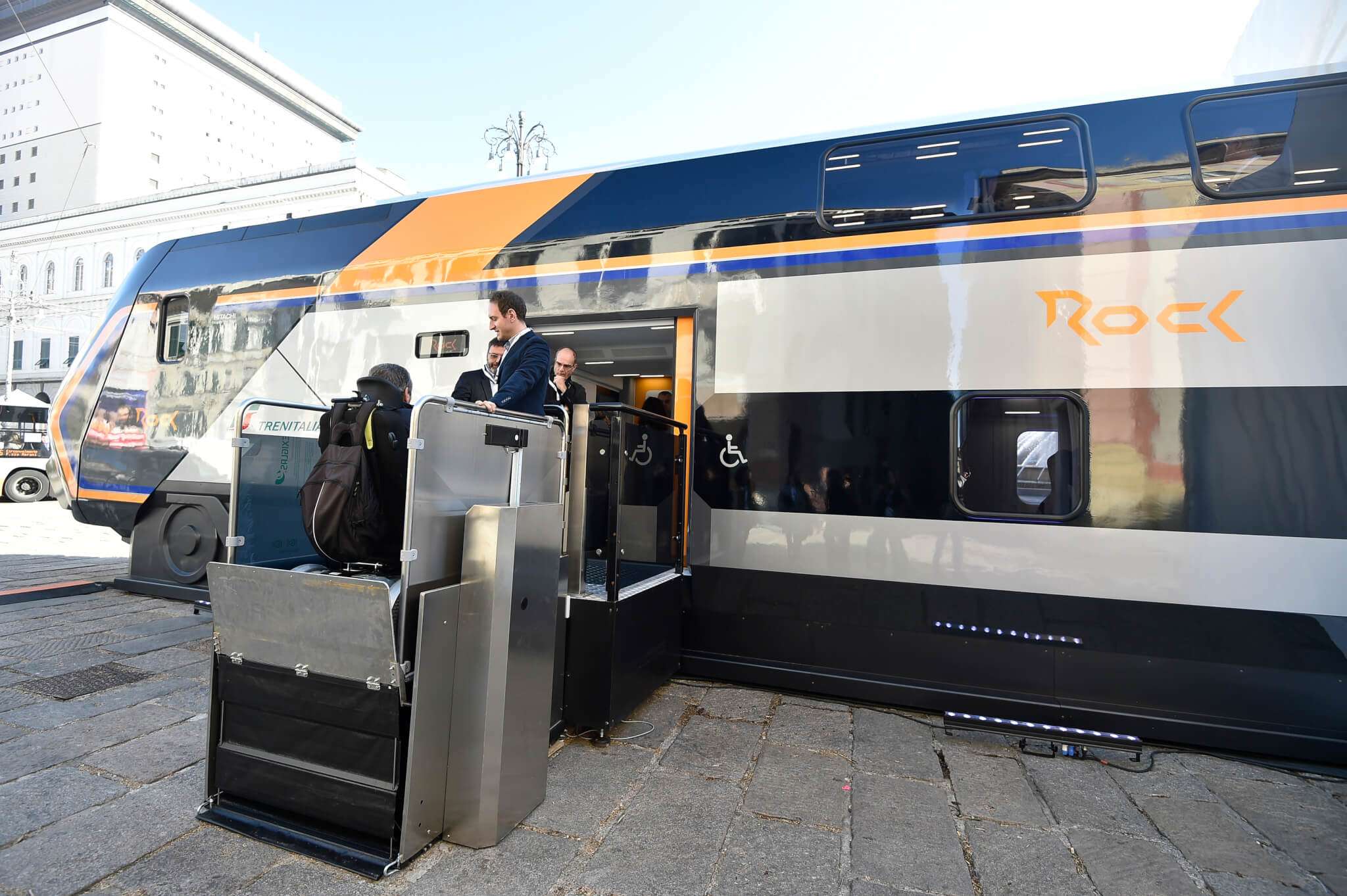 Tappa ligure del roadshow dei nuovi treni Rock e Pop del Trasporto Regionale di Trenitalia.