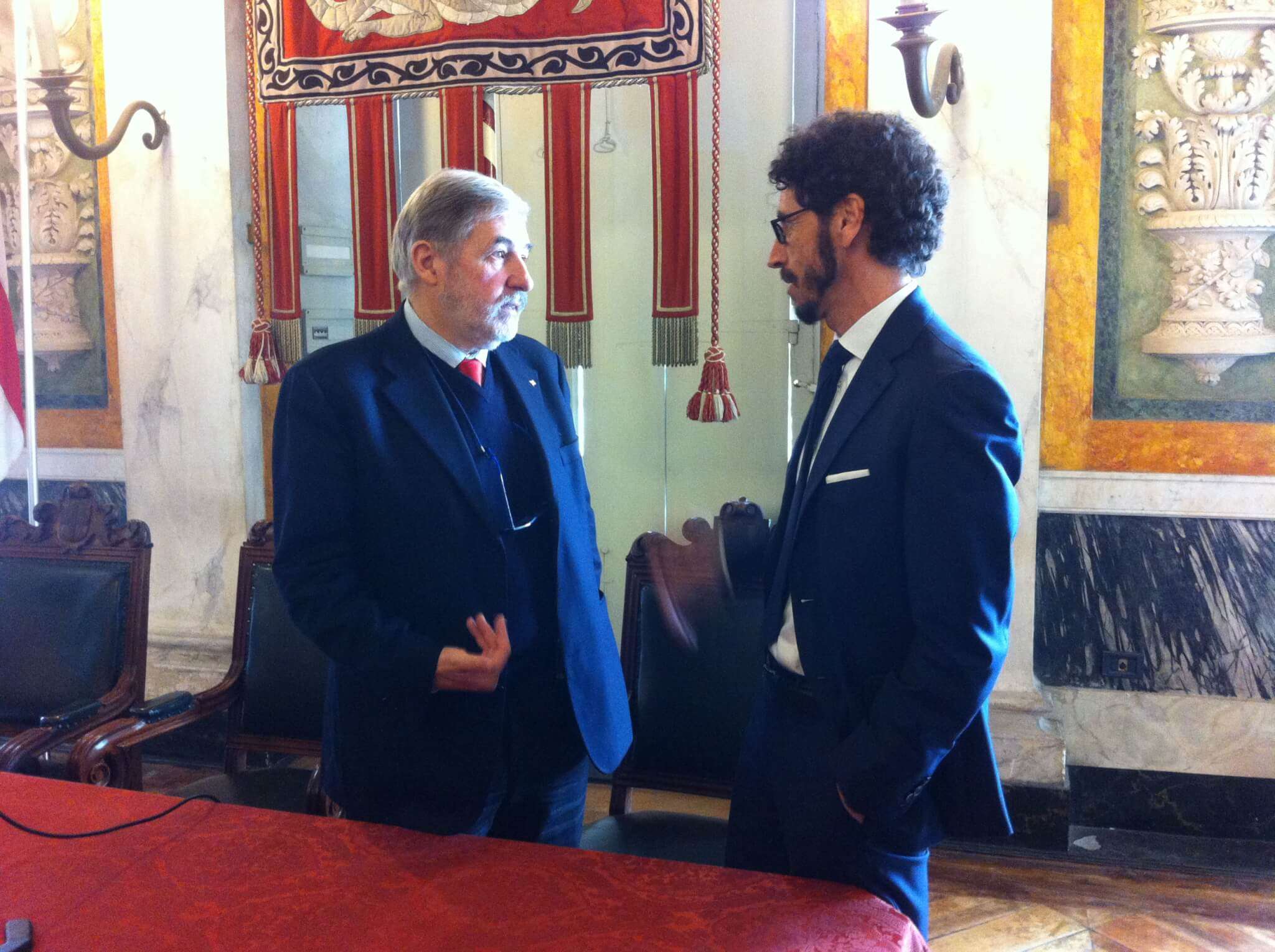 Marco Bucci e Alberto Calcagno