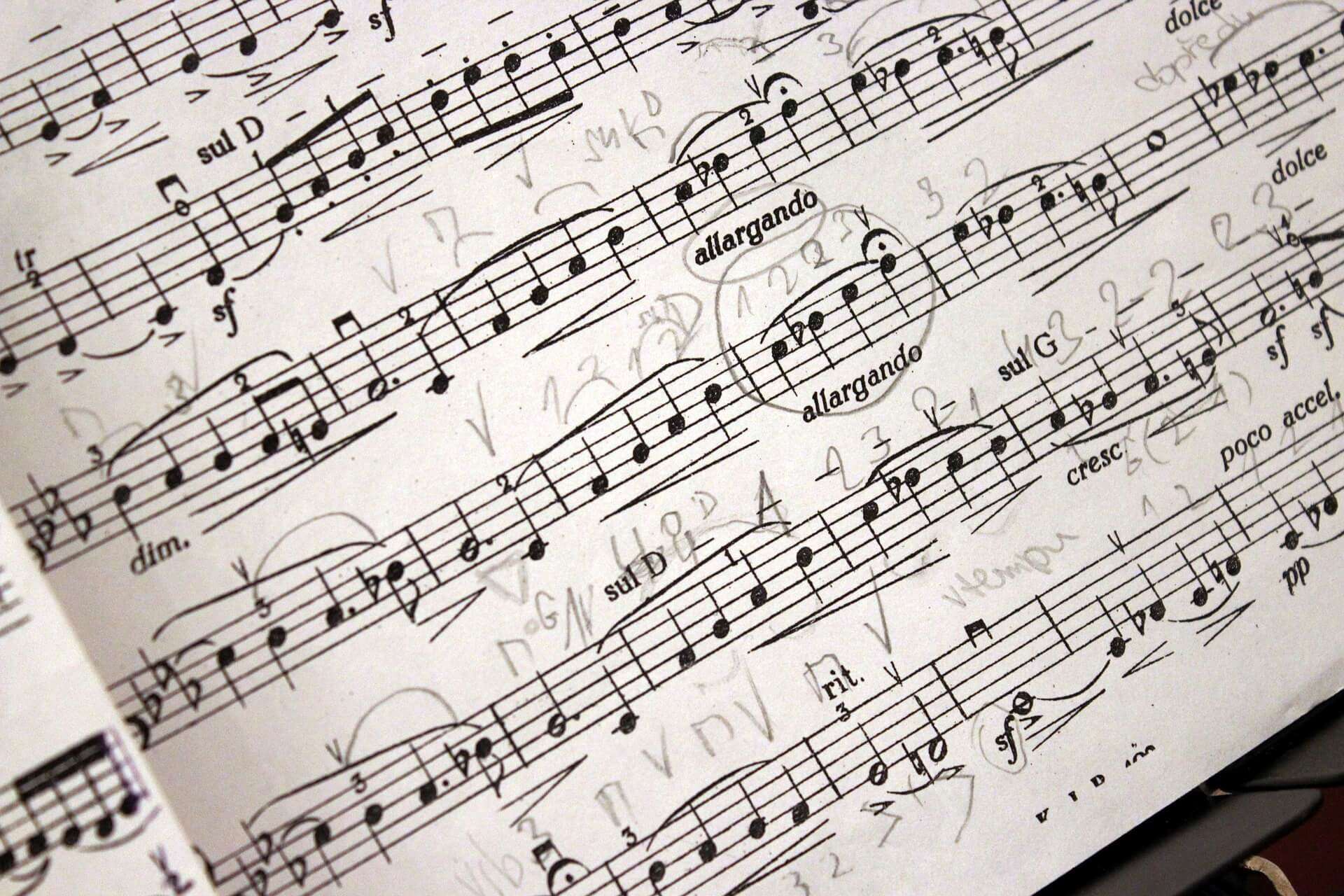spartito, musica, colonna sonora
