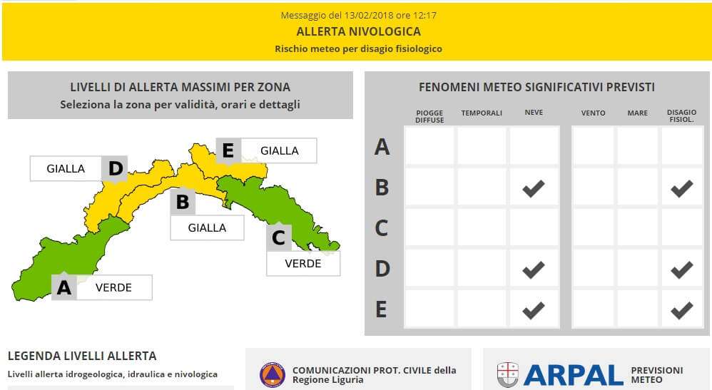 allerta neve