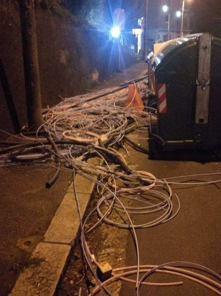 Lavori stradali fibra ottica