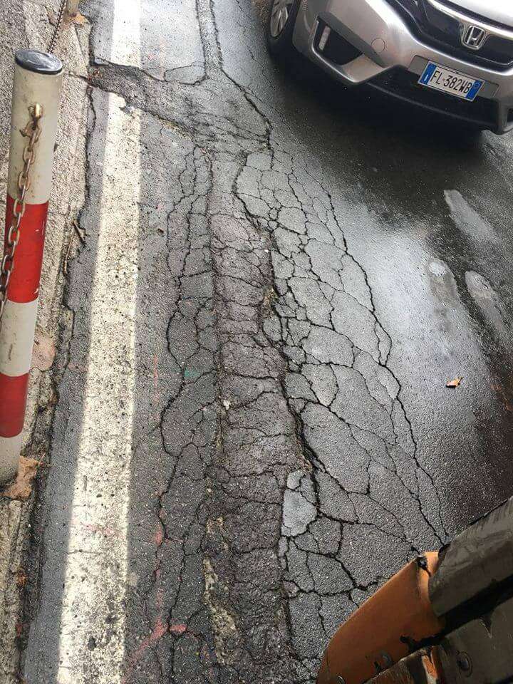 Lavori stradali fibra ottica