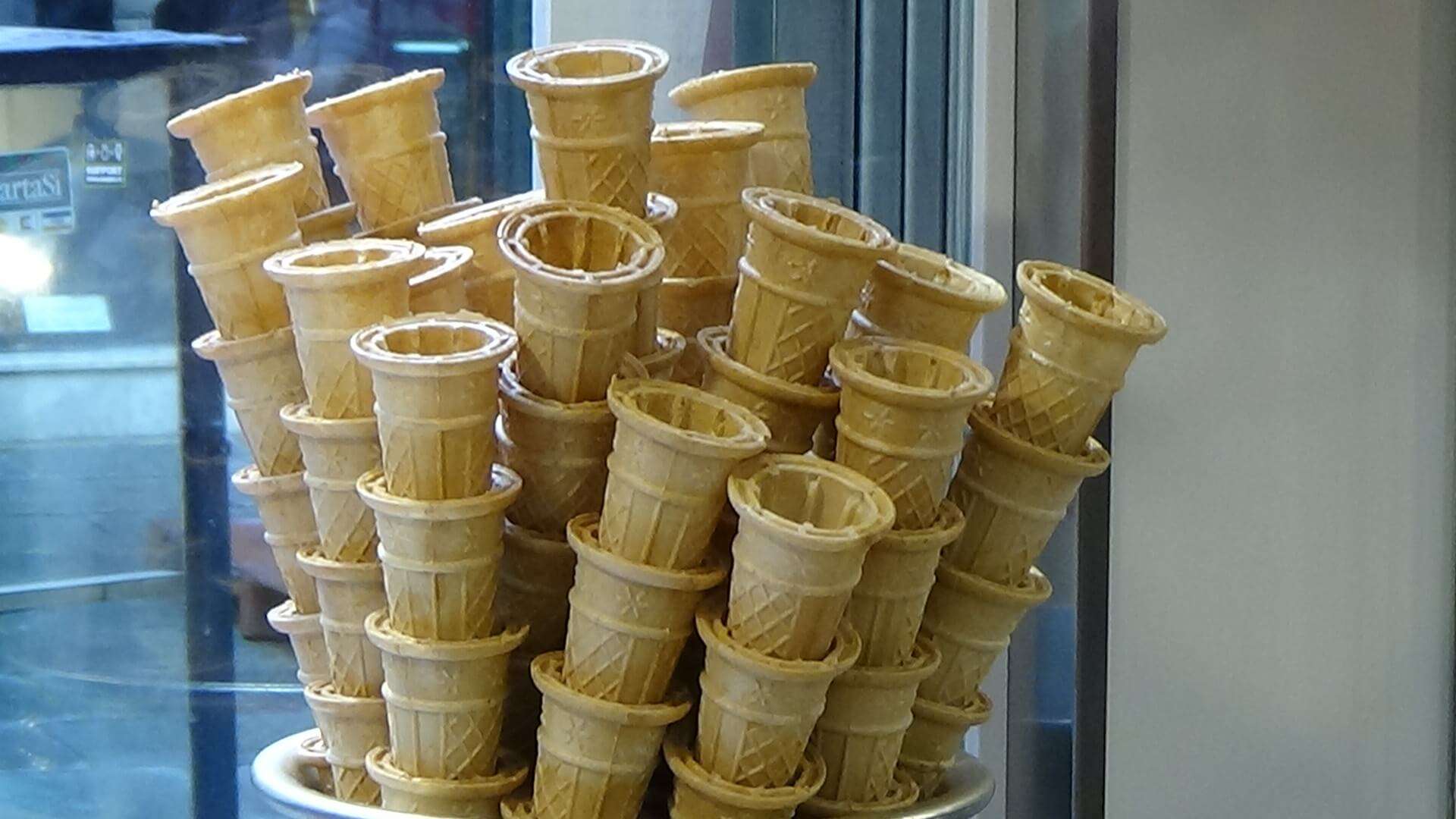 coni gelato, gelateria