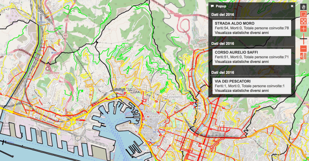 mappa incidenti open genova