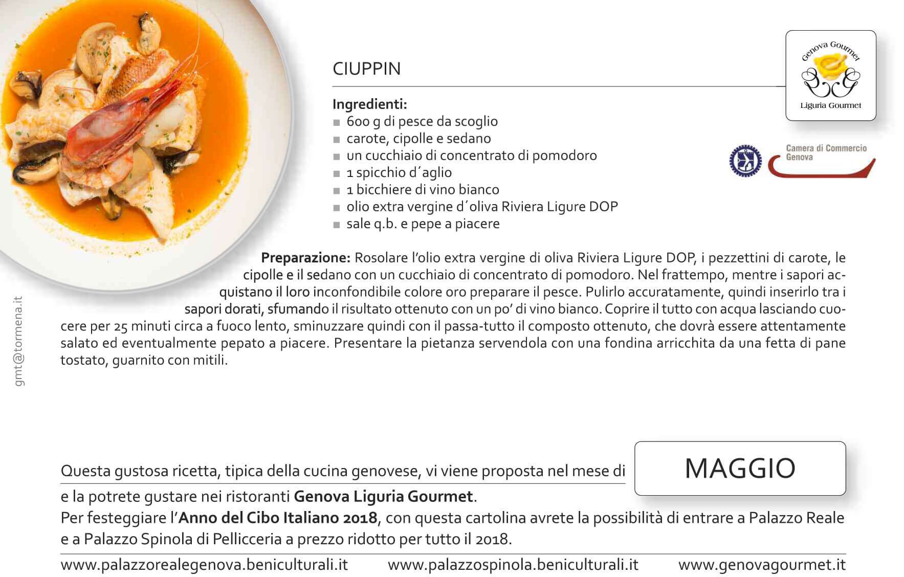Cartoline Genova Liguria Gourmet