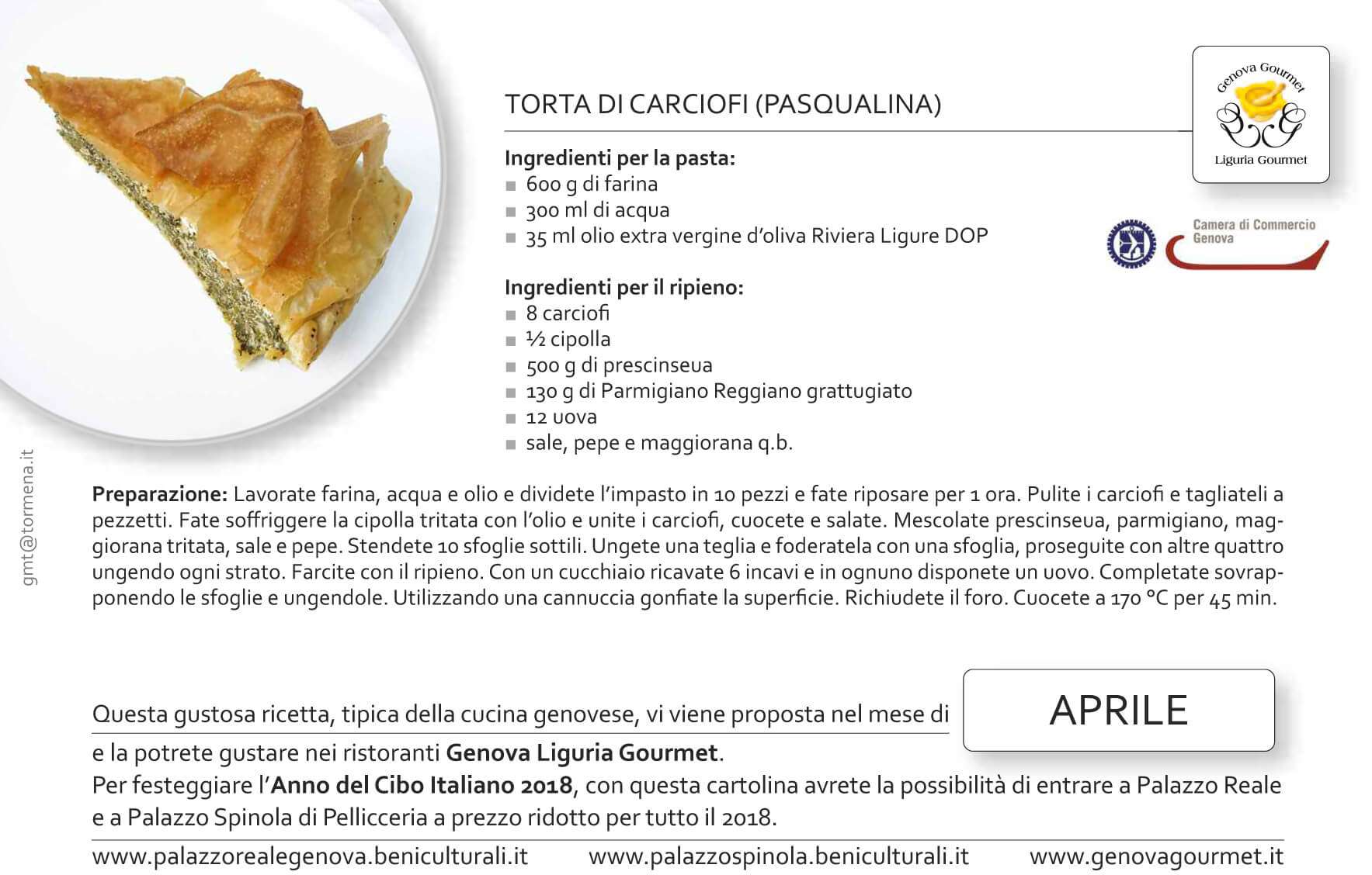 Cartoline Genova Liguria Gourmet