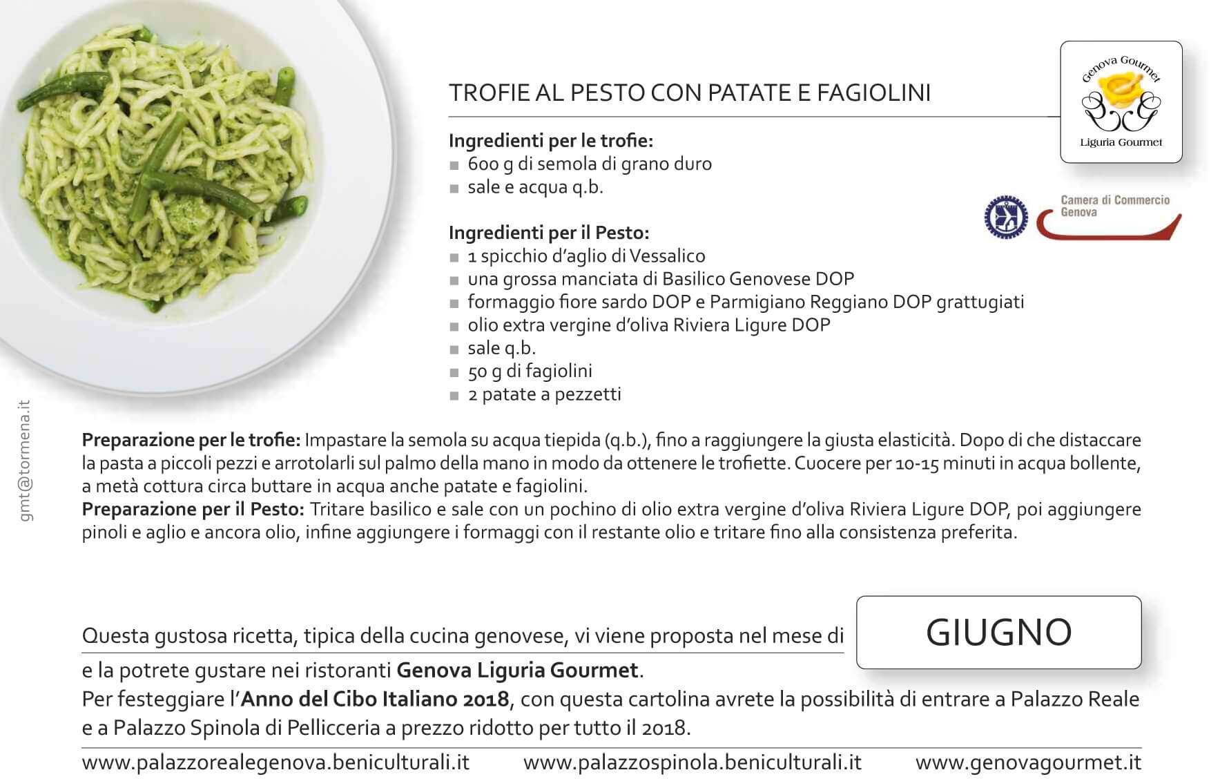 Cartoline Genova Liguria Gourmet