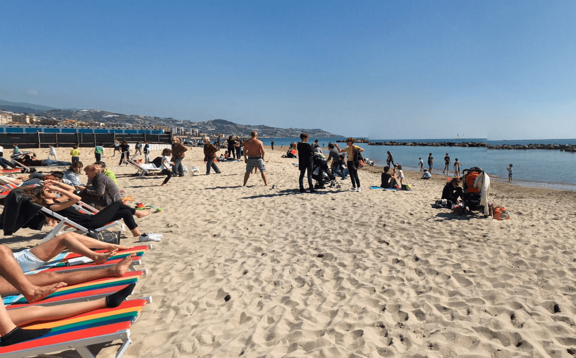spiaggia libera sanremo