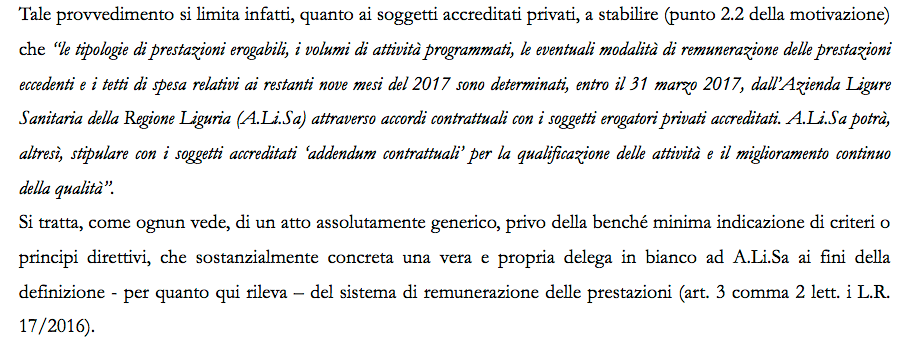 Sentenza Tar su Alisa