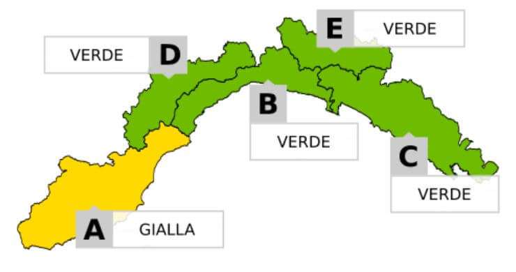 allerta meteo gialla