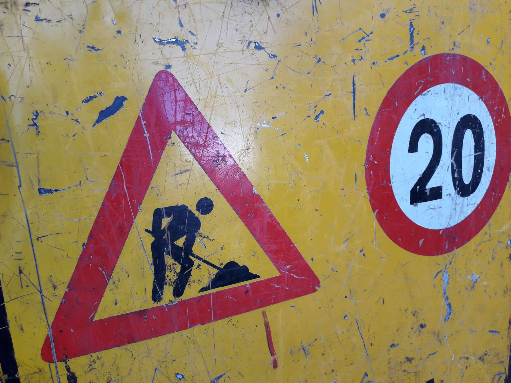 lavori intervento strada cantiere
