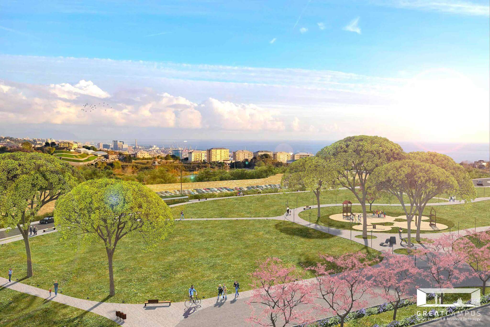 GREAT CAMPUS_render Parco Verde erzelli